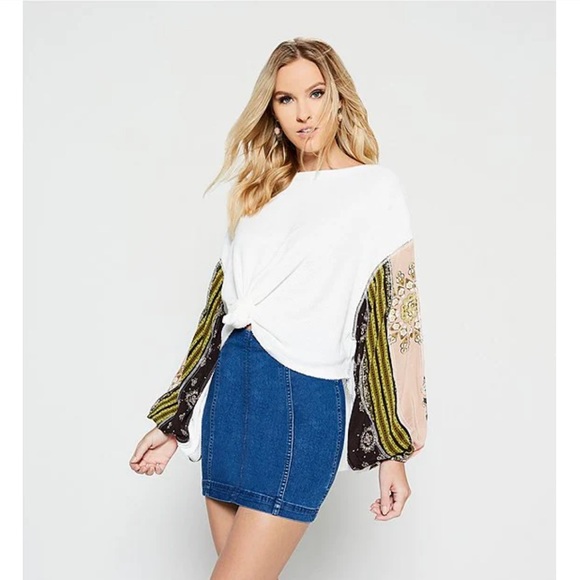 Free People Denim Skirt - Picture 3 of 6